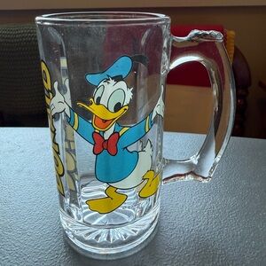 Vintage Donald Duck Glass Mug